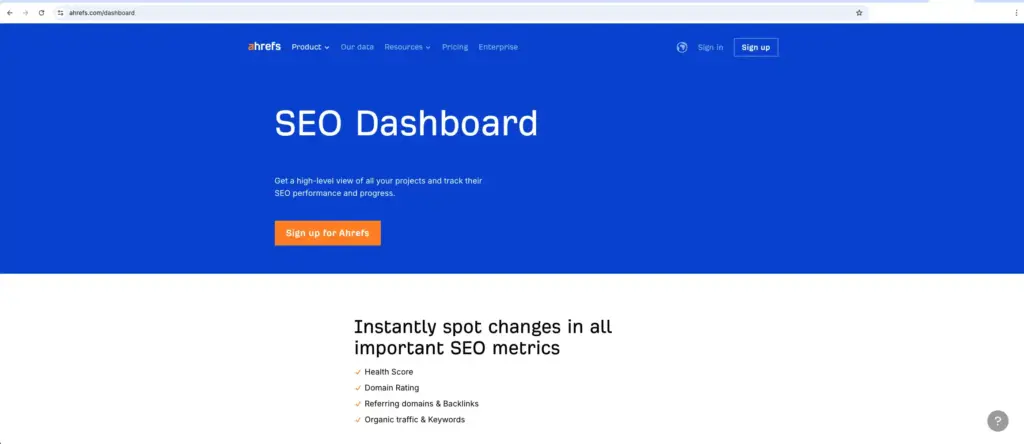 Seguimiento Seo con Ahrefs en el Aljarafe